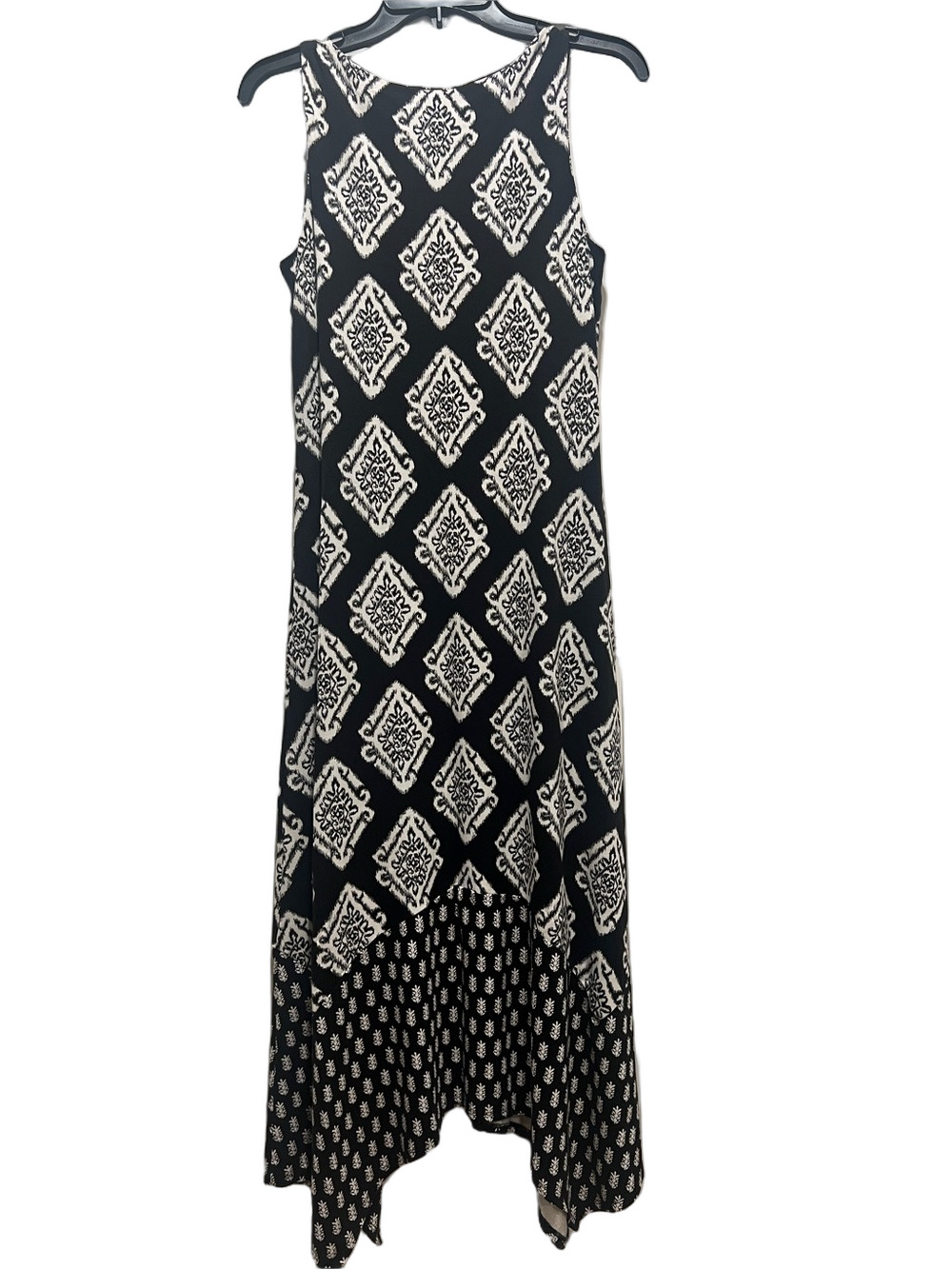 Tommy Bahama Black and White Sleeveless Maxi Dress with Diamond Medallion Print - Picture 5 of 5